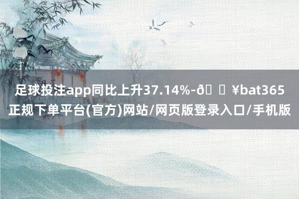 足球投注app同比上升37.14%-🔥bat365正规下单平台(官方)网站/网页版登录入口/手机版