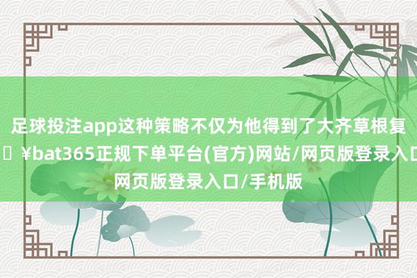 足球投注app这种策略不仅为他得到了大齐草根复旧者-🔥bat365正规下单平台(官方)网站/网页版登录入口/手机版